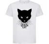 Детская футболка Black black cat Белый фото