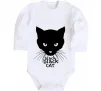 Детский боди Black black cat Белый фото