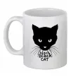 Чашка керамическая Black black cat Белый Чашка керамическая Black black cat Белый фото
