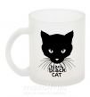 Чашка скляна Black black cat Фроузен фото