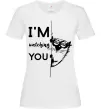 Женская футболка I'm watching you Белый Женская футболка I'm watching you Белый фото