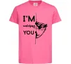 Дитяча футболка I'm watching you Яскраво-рожевий фото