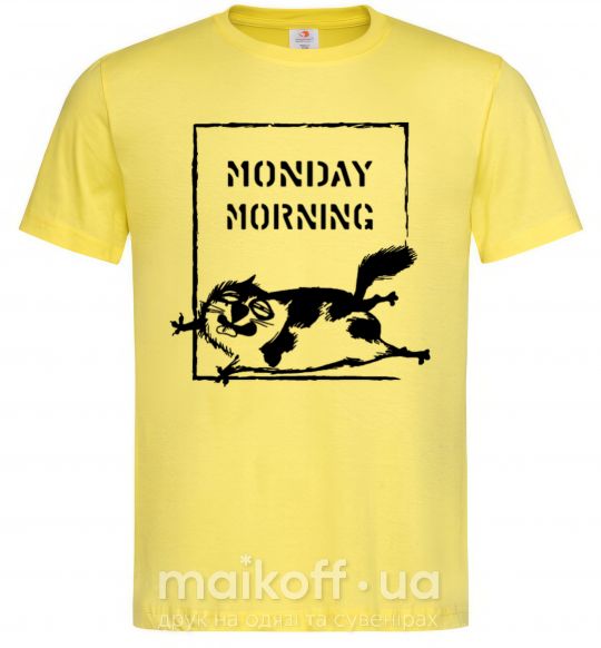Чоловіча футболка Monday morning Лимонний фото