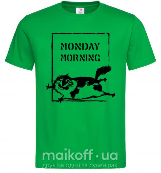 Мужская футболка Monday morning Зеленый фото