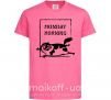 Детская футболка Monday morning Ярко-розовый фото