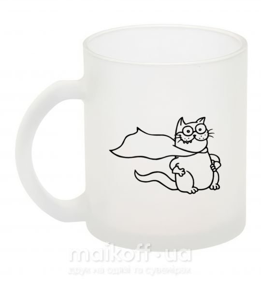 Чашка скляна Super cat Фроузен фото