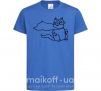Детская футболка Super cat Ярко-синий фото