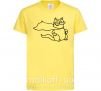 Дитяча футболка Super cat Лимонний фото