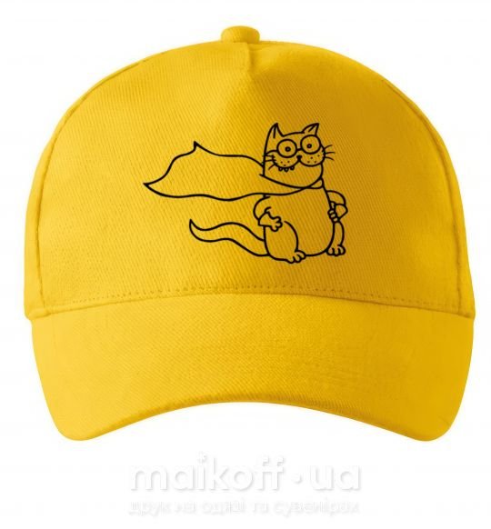 Кепка Super cat Сонячно жовтий фото