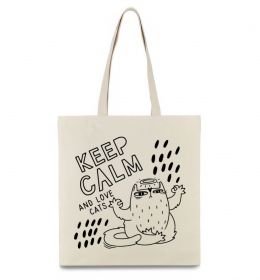 Эко-сумка Keep calm and love cats