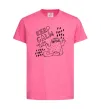 Дитяча футболка Keep calm and love cats Яскраво-рожевий фото