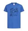 Дитяча футболка Keep calm and love cats Яскраво-синій фото
