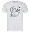 Мужская футболка Keep calm and love cats Белый Мужская футболка Keep calm and love cats Белый фото