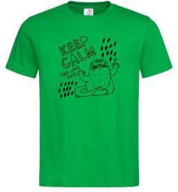 Мужская футболка Keep calm and love cats Мужская футболка Keep calm and love cats