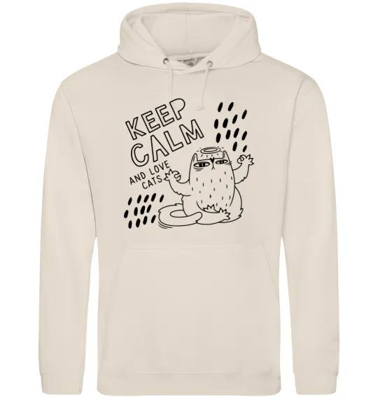 Жіноча толстовка (худі) Keep calm and love cats Таш фото