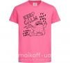 Детская футболка Keep calm and love cats Ярко-розовый фото