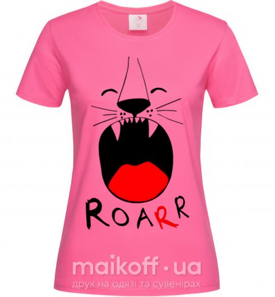 Жіноча футболка Roarr Яскраво-рожевий фото
