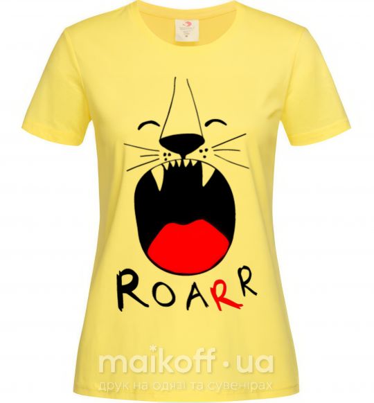 Жіноча футболка Roarr Лимонний фото