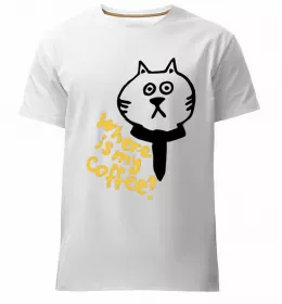 Мужская премиум футболка Кави і три міліона доларів Белый фото