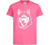 Дитяча футболка Husky licked Яскраво-рожевий фото