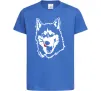 Дитяча футболка Husky licked Яскраво-синій фото