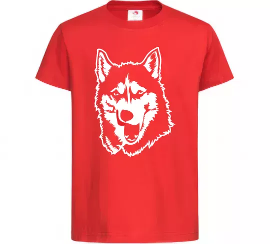 Дитяча футболка Husky licked Червоний фото