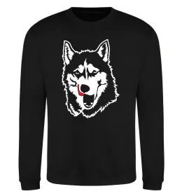 Світшот Husky licked Чорний фото