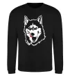 Світшот Husky licked Чорний фото