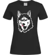 Женская футболка Husky licked Черный Женская футболка Husky licked Черный фото