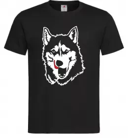 Мужская футболка Husky licked Черный фото