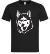 Чоловіча футболка Husky licked Чорний фото