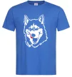 Чоловіча футболка Husky licked Яскраво-синій фото
