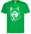 Чоловіча футболка Husky licked Зелений фото