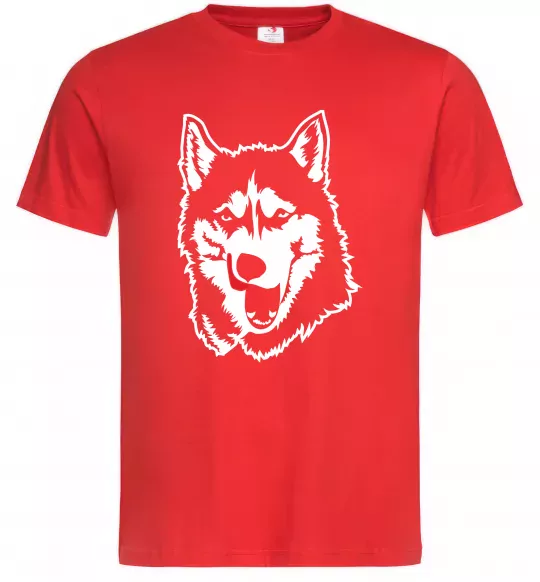 Чоловіча футболка Husky licked Червоний фото