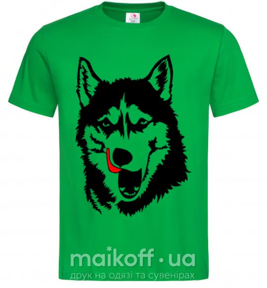 Чоловіча футболка Husky licked Зелений фото