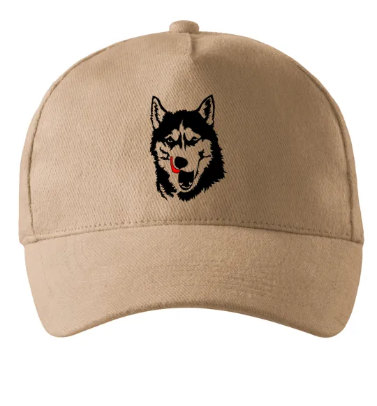 Кепка Husky licked Песочный фото