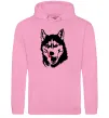 Женская толстовка (худи) Husky licked Розовый Женская толстовка (худи) Husky licked Розовый фото