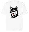 Футболка Оверсайз Husky licked Белый фото
