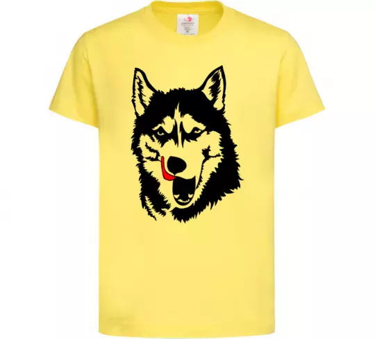 Дитяча футболка Husky licked Лимонний фото