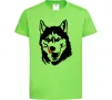Дитяча футболка Husky licked Лаймовий фото