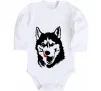 Дитячий бодік Husky licked Білий фото
