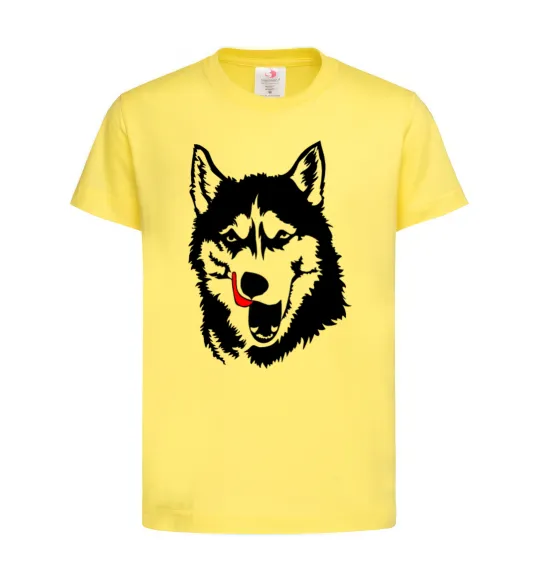 Детская футболка Husky licked Лимонный фото