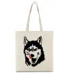 Еко-сумка Husky licked Бежевий фото