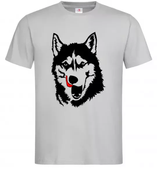 Чоловіча футболка Husky licked Сірий фото
