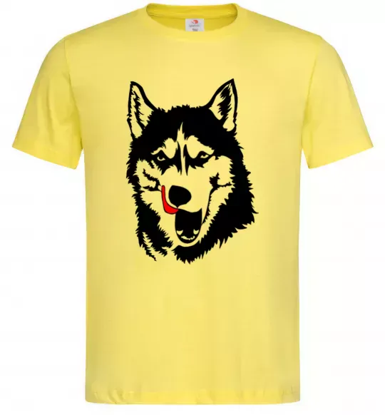 Чоловіча футболка Husky licked Лимонний фото