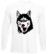 Лонгслив Husky licked Белый фото