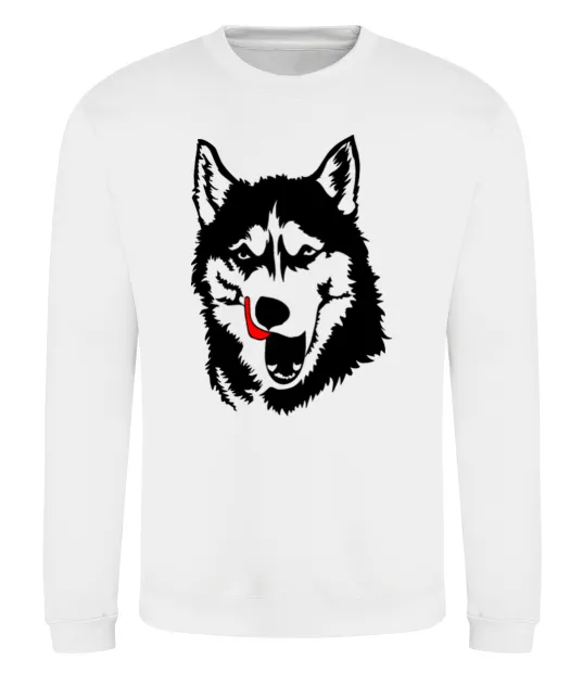 Світшот Husky licked Білий фото