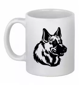 Чашка керамическая Хаски Белый фото