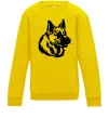 Детский Свитшот Німецька вівчарка Солнечно желтый Детский Свитшот Німецька вівчарка Солнечно желтый фото