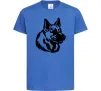 Детская футболка Німецька вівчарка Ярко-синий Детская футболка Німецька вівчарка Ярко-синий фото